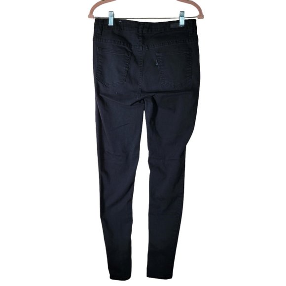 Hype Black Denim Skinny Jeans Women Size 9 - Picture 2 of 10